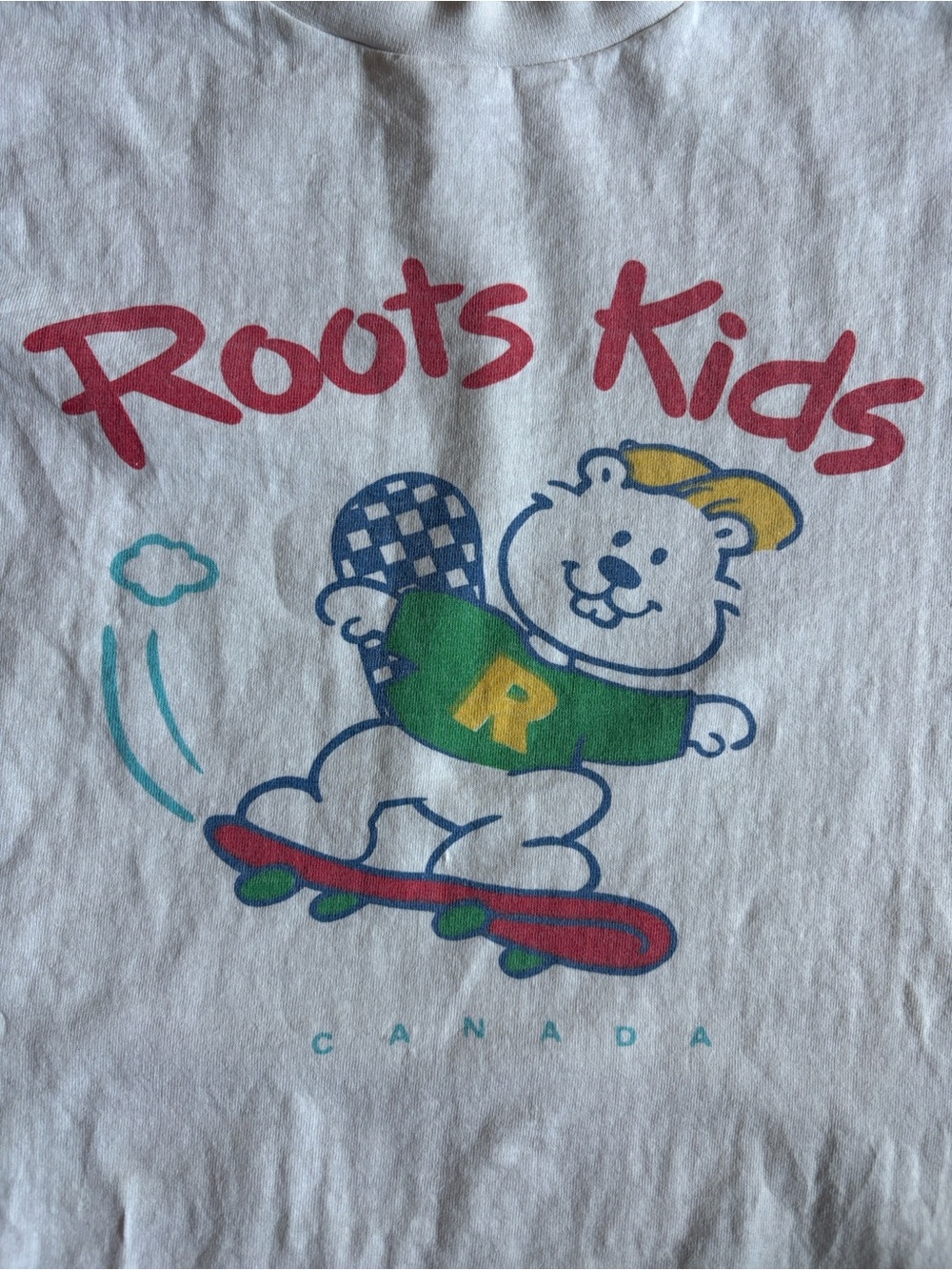 Vintage Roots Kids Skateboarding Beaver Tshirt